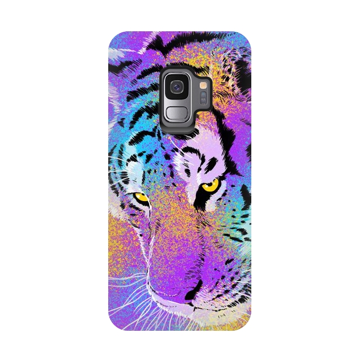 Galaxy S9 StrongFit Colorful Tiger by Alberto