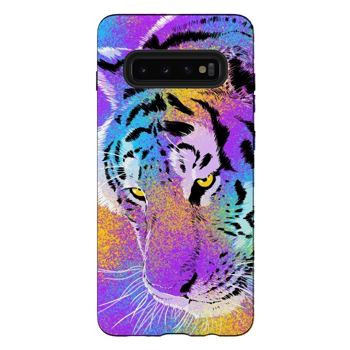 Galaxy S10 plus StrongFit Colorful Tiger by Alberto