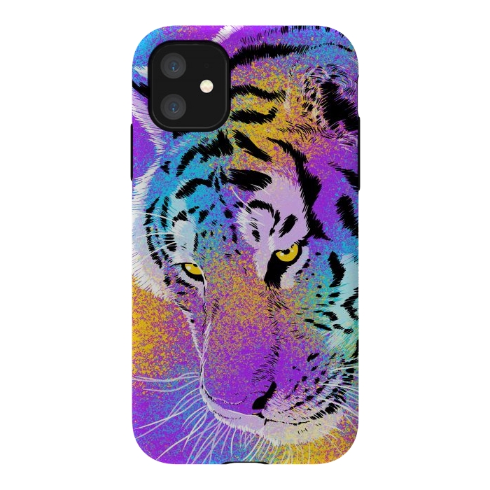 iPhone 11 StrongFit Colorful Tiger by Alberto