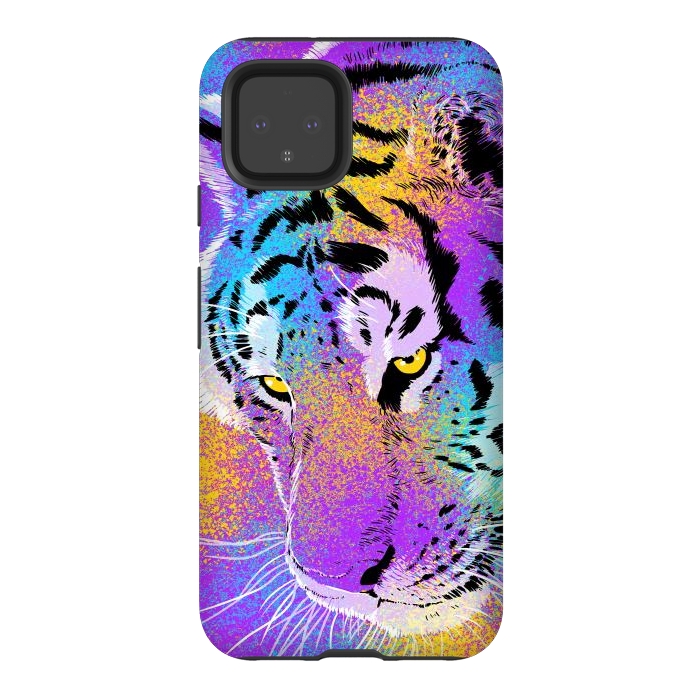 Pixel 4 StrongFit Colorful Tiger by Alberto