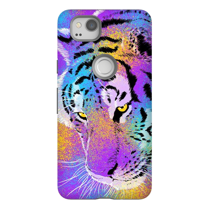 Pixel 2 StrongFit Colorful Tiger by Alberto