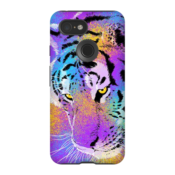 Pixel 3 StrongFit Colorful Tiger by Alberto