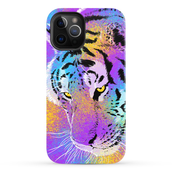 iPhone 12 Pro StrongFit Colorful Tiger by Alberto