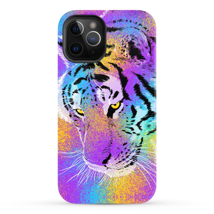 iPhone 12 Pro Max StrongFit Colorful Tiger by Alberto