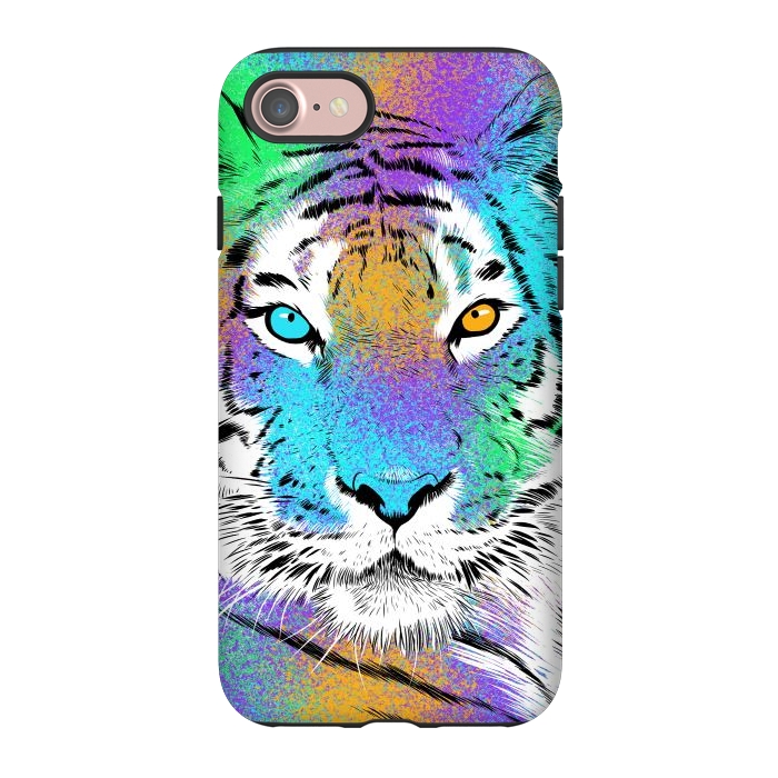 iPhone 7 StrongFit Tiger Colorful by Alberto