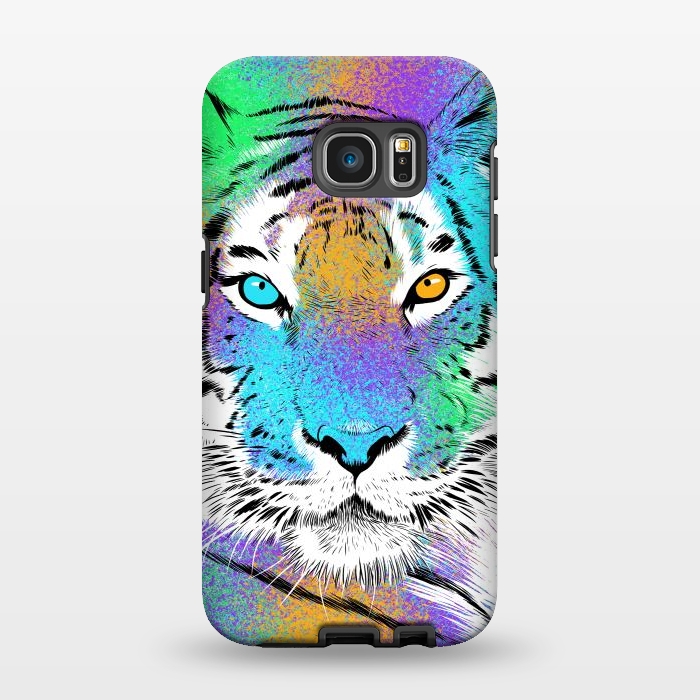 Galaxy S7 EDGE StrongFit Tiger Colorful by Alberto
