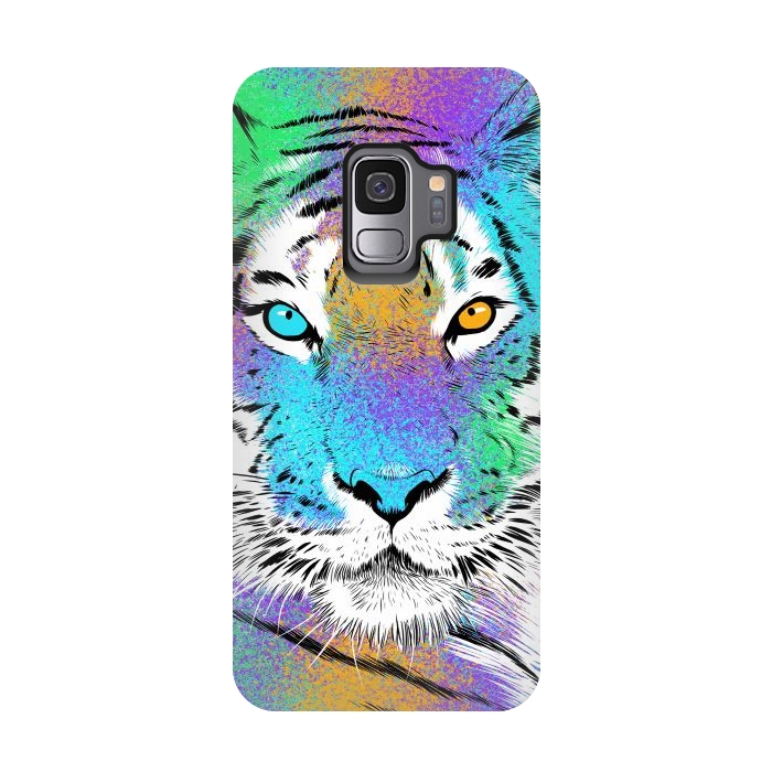 Galaxy S9 StrongFit Tiger Colorful by Alberto