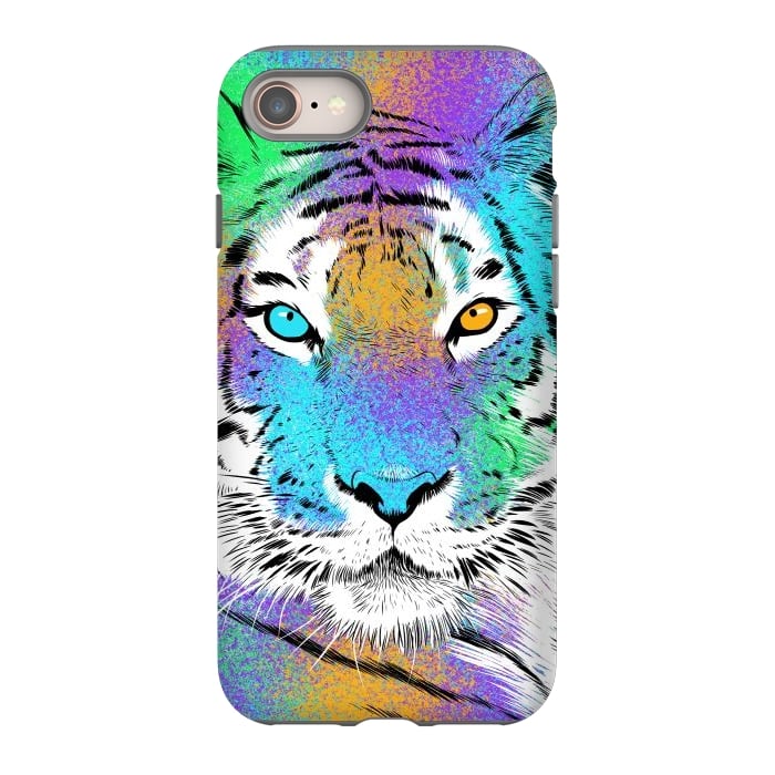 iPhone 8 StrongFit Tiger Colorful by Alberto