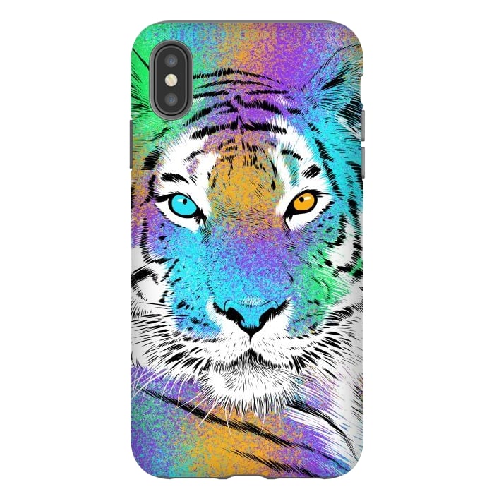 iPhone Xs Max StrongFit Tiger Colorful by Alberto