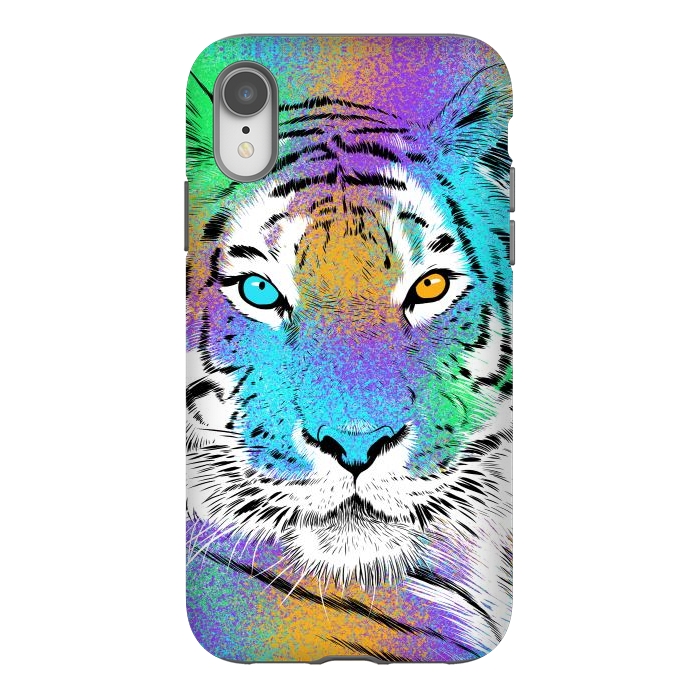 iPhone Xr StrongFit Tiger Colorful by Alberto