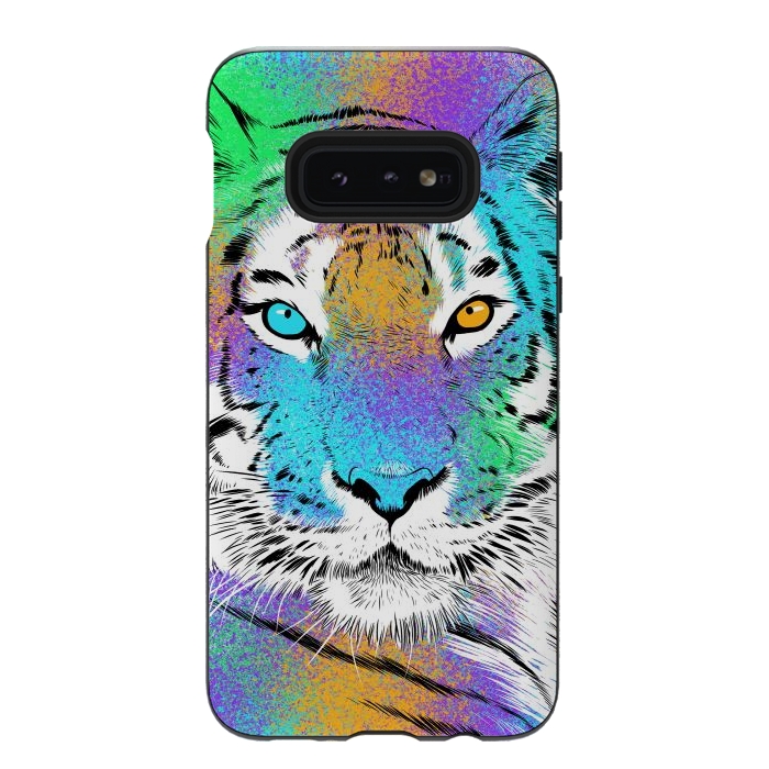 Galaxy S10e StrongFit Tiger Colorful by Alberto