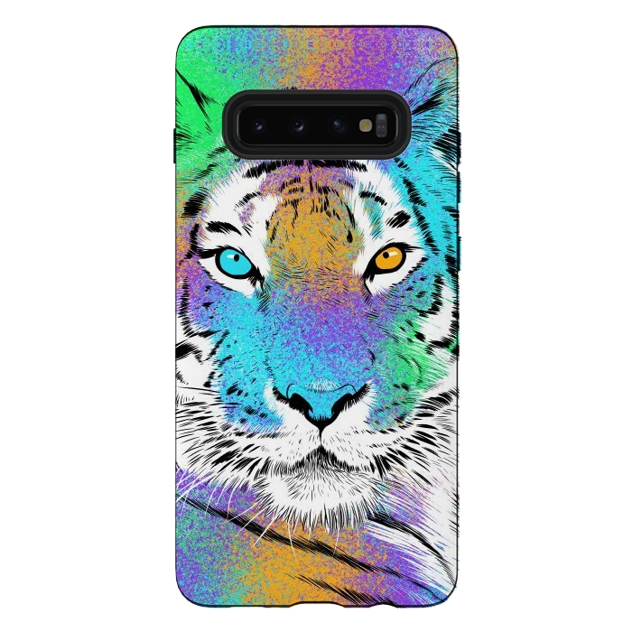 Galaxy S10 plus StrongFit Tiger Colorful by Alberto