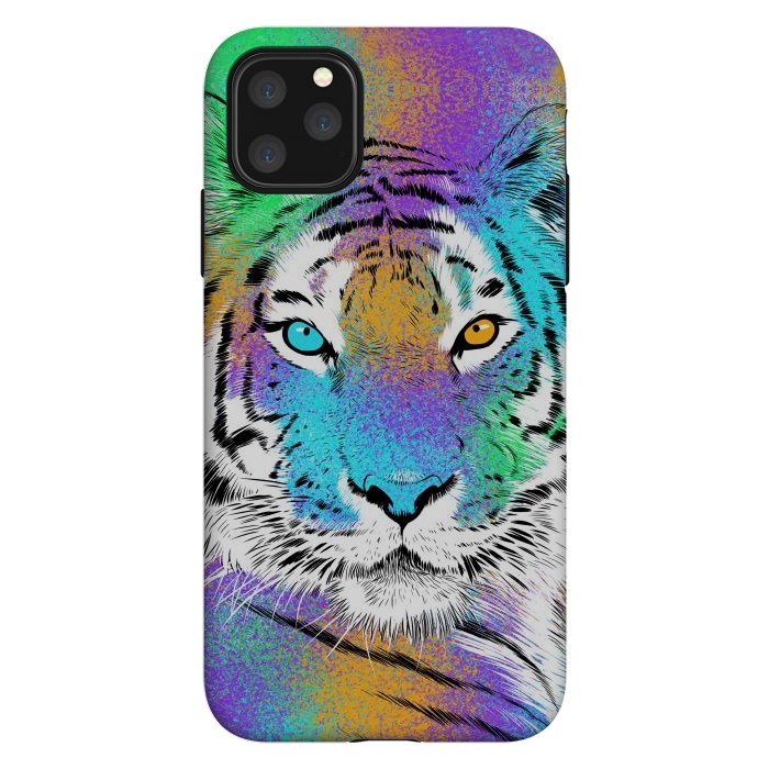 iPhone 11 Pro Max StrongFit Tiger Colorful by Alberto