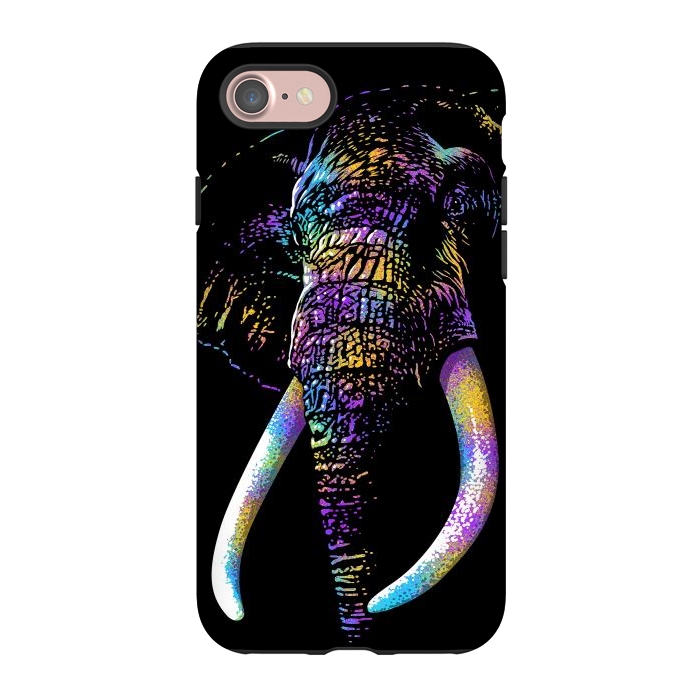 iPhone 7 StrongFit Colorful Elephant by Alberto