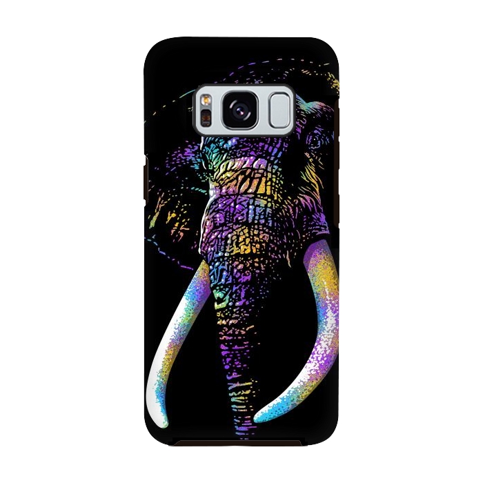 Galaxy S8 StrongFit Colorful Elephant by Alberto