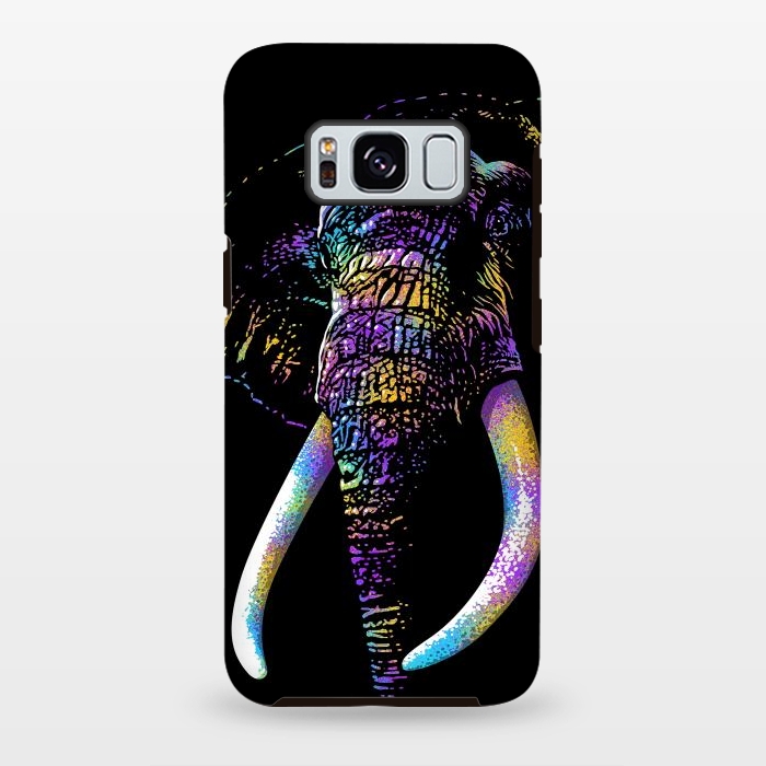 Galaxy S8 plus StrongFit Colorful Elephant by Alberto