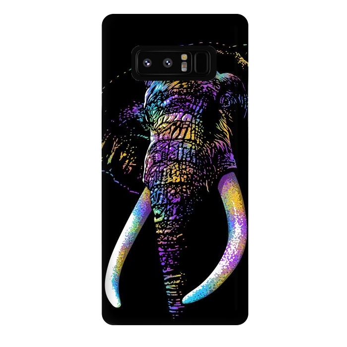 Galaxy Note 8 StrongFit Colorful Elephant by Alberto