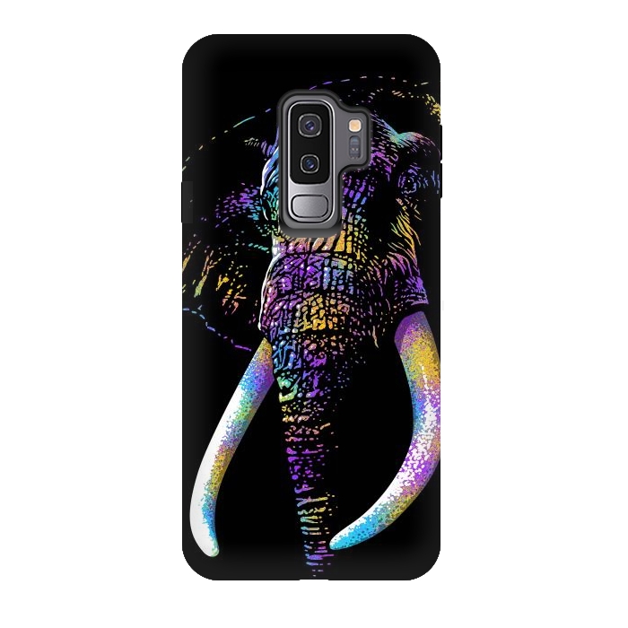 Galaxy S9 plus StrongFit Colorful Elephant by Alberto