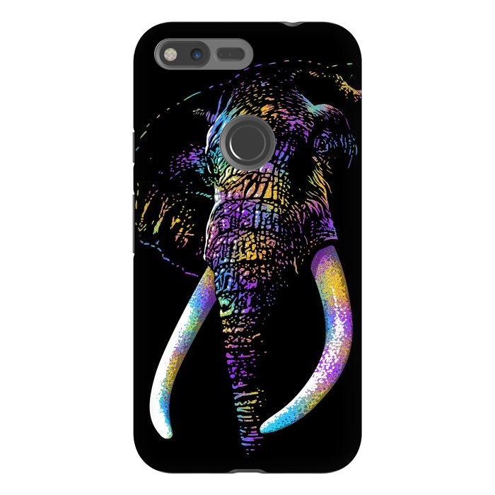 Pixel XL StrongFit Colorful Elephant by Alberto
