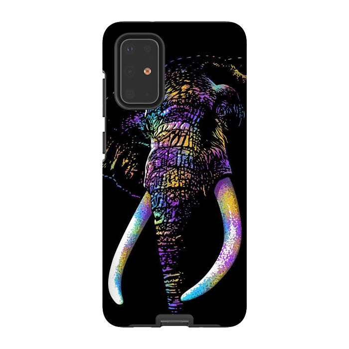 Galaxy S20 Plus StrongFit Colorful Elephant by Alberto