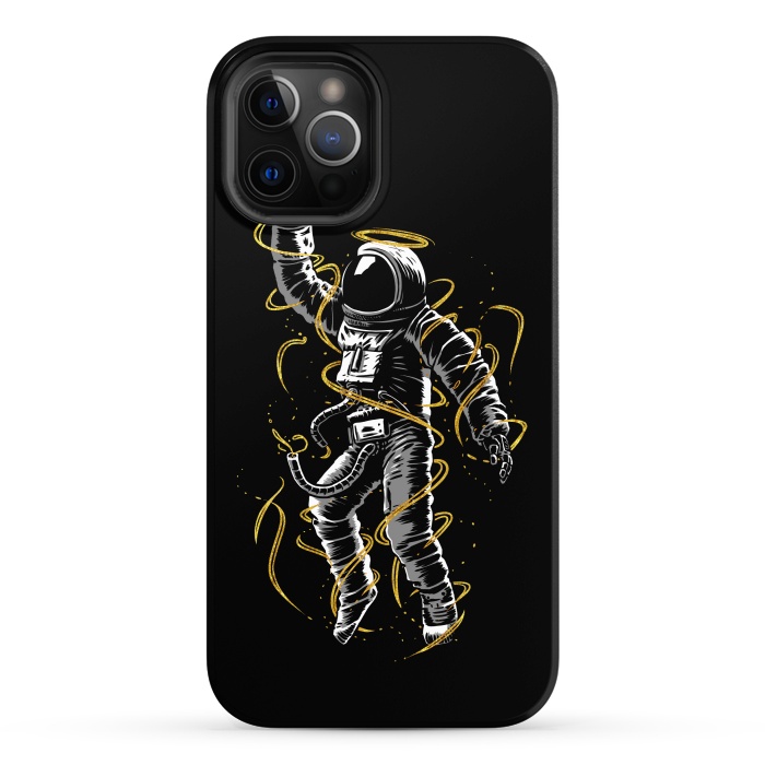 iPhone 12 Pro Max StrongFit Astronaut lines gold by Alberto