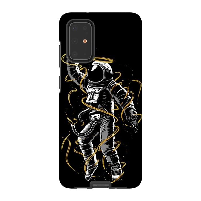 Galaxy S20 Plus StrongFit Astronaut lines gold by Alberto