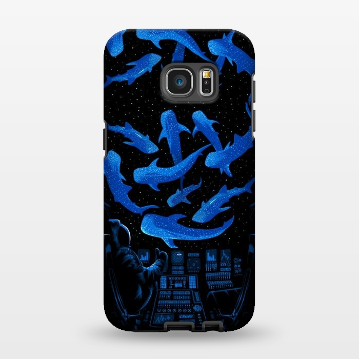 Galaxy S7 EDGE StrongFit Astronaut Killer Whale by Alberto