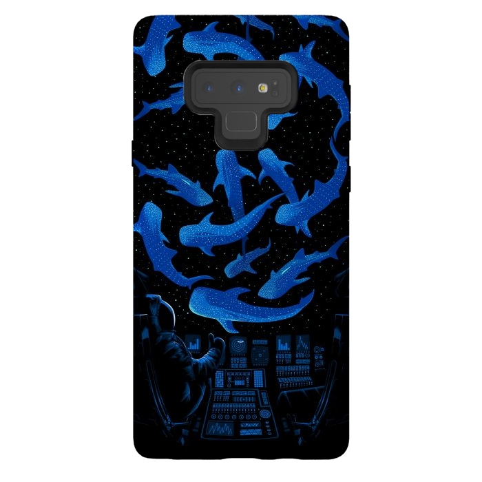 Galaxy Note 9 StrongFit Astronaut Killer Whale by Alberto