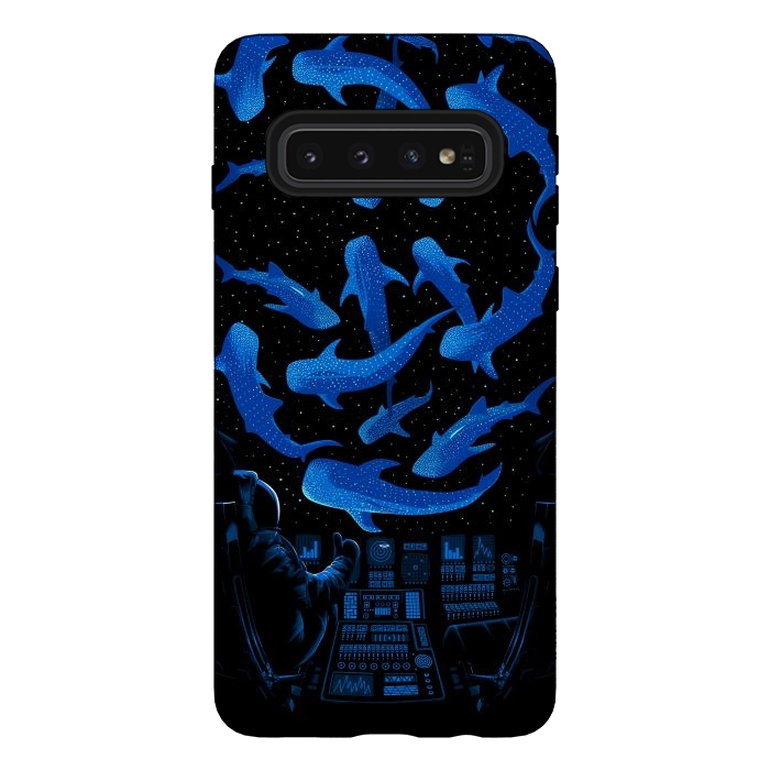 Galaxy S10 StrongFit Astronaut Killer Whale by Alberto