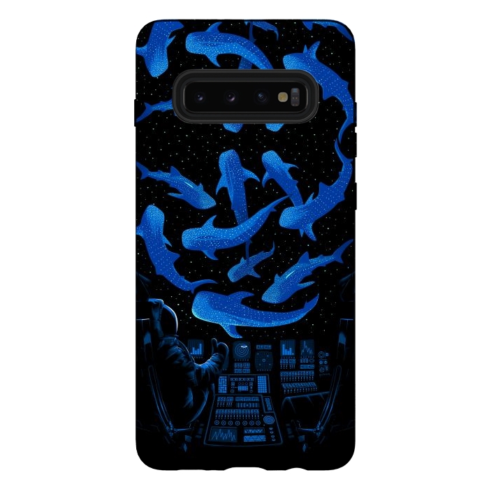 Galaxy S10 plus StrongFit Astronaut Killer Whale by Alberto