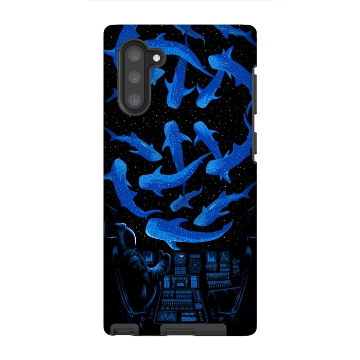 Galaxy Note 10 StrongFit Astronaut Killer Whale by Alberto
