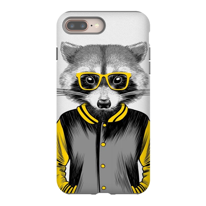 iPhone 8 plus StrongFit Raccoon School by Alberto