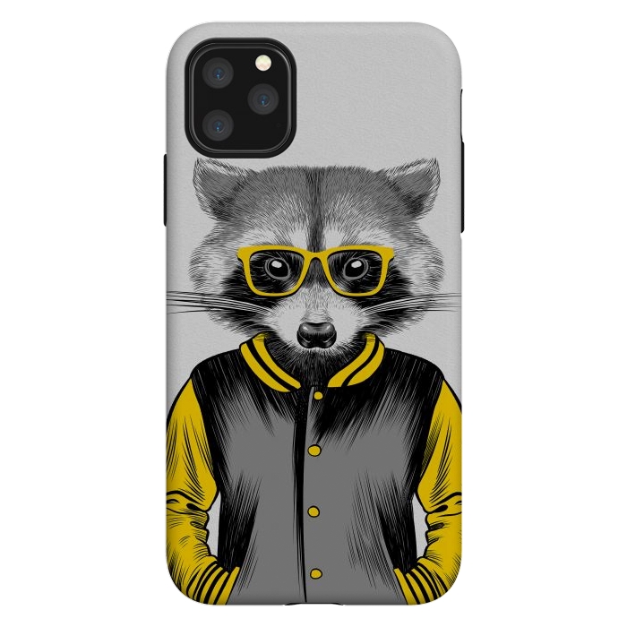 iPhone 11 Pro Max StrongFit Raccoon School by Alberto