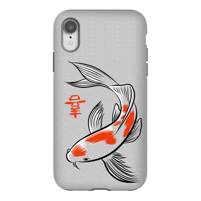 iPhone Xr StrongFit Carp Kanji by Alberto