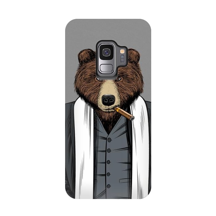 Galaxy S9 StrongFit Mafia Grizzly Bear by Alberto