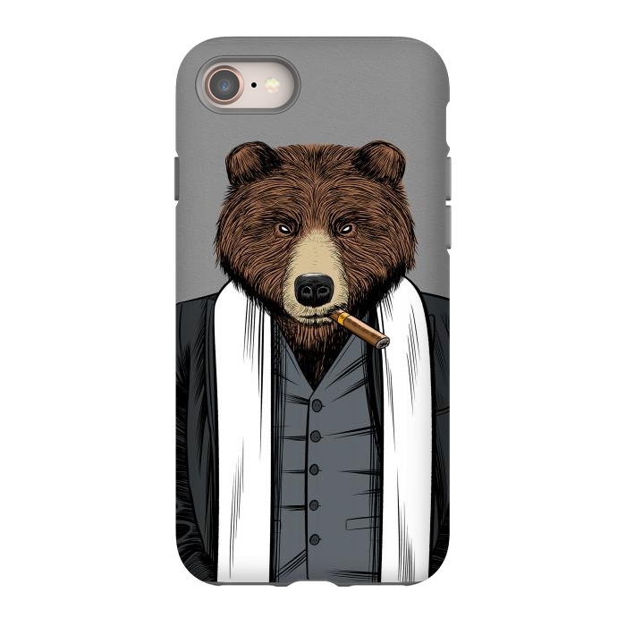 iPhone 8 StrongFit Mafia Grizzly Bear by Alberto