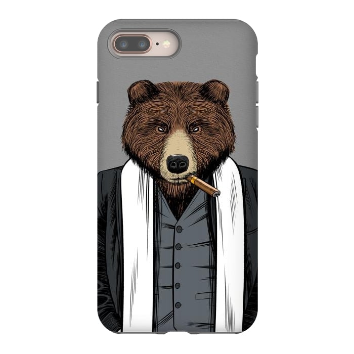 iPhone 8 plus StrongFit Mafia Grizzly Bear by Alberto