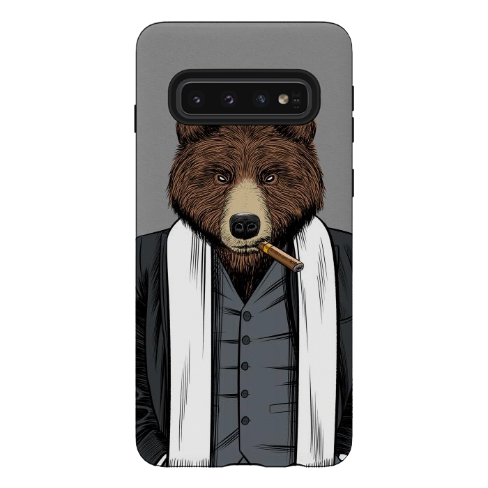 Galaxy S10 StrongFit Mafia Grizzly Bear by Alberto