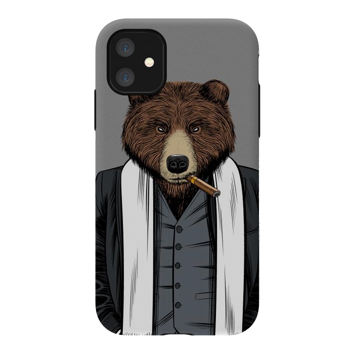 iPhone 11 StrongFit Mafia Grizzly Bear by Alberto
