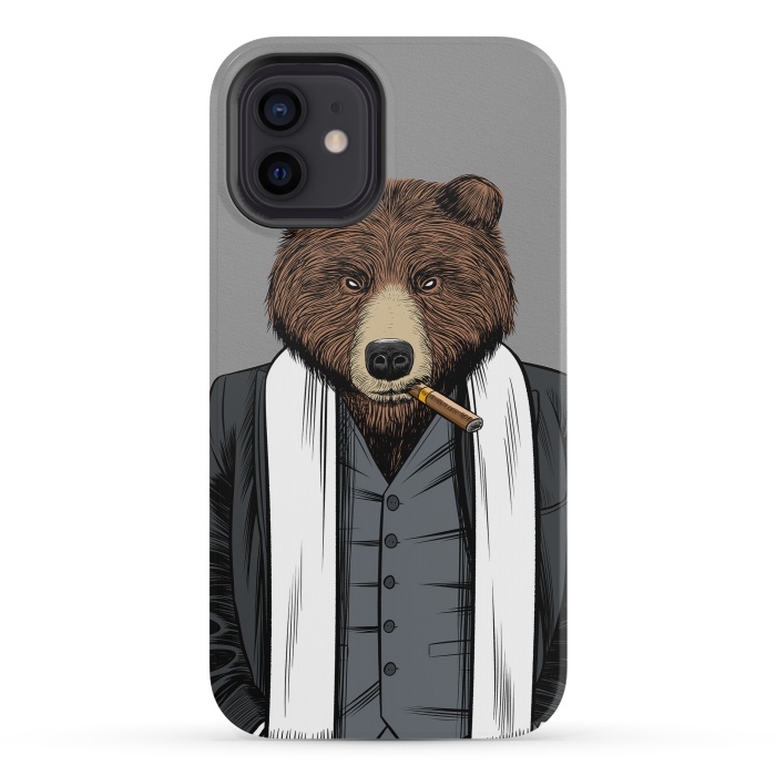 iPhone 12 mini StrongFit Mafia Grizzly Bear by Alberto
