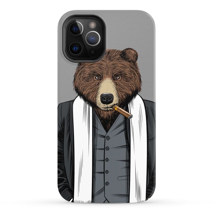 iPhone 12 Pro StrongFit Mafia Grizzly Bear by Alberto