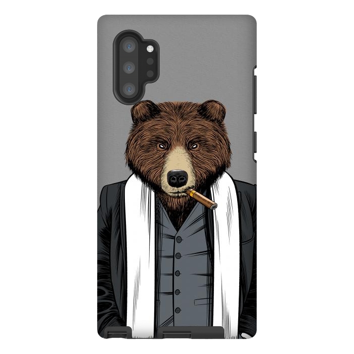 Galaxy Note 10 plus StrongFit Mafia Grizzly Bear by Alberto