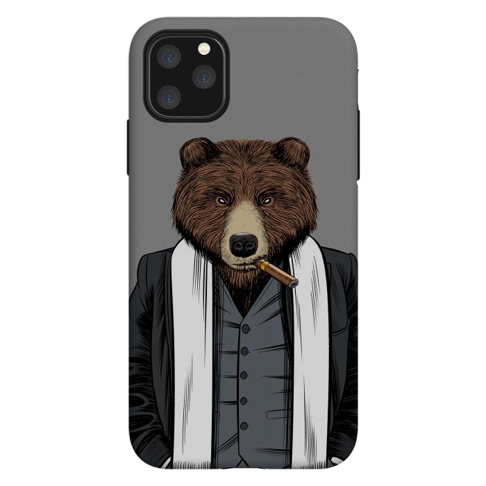 iPhone 11 Pro Max StrongFit Mafia Grizzly Bear by Alberto