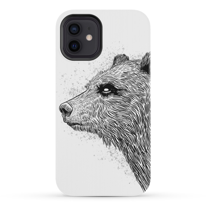 iPhone 12 mini StrongFit Sketch Bear by Alberto