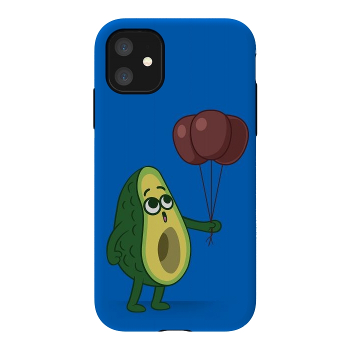 iPhone 11 StrongFit Three avocado balloons by Alberto