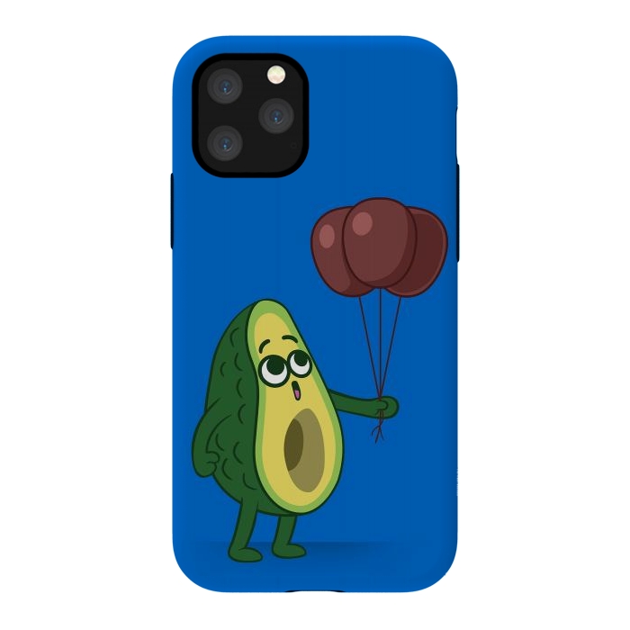 iPhone 11 Pro StrongFit Three avocado balloons by Alberto
