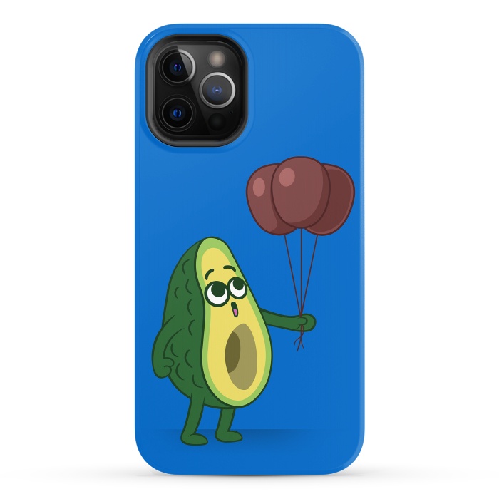 iPhone 12 Pro StrongFit Three avocado balloons by Alberto