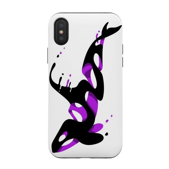 iPhone Xs / X StrongFit Liquid Killer Whale by Alberto