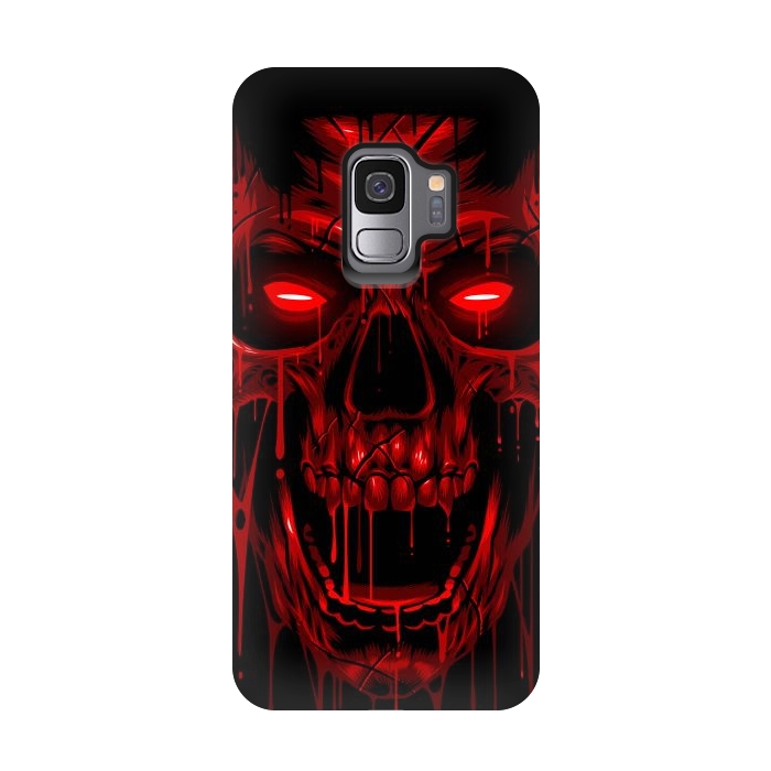 Galaxy S9 StrongFit Blood Skull by Alberto
