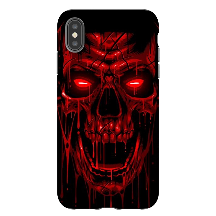 iPhone Xs Max StrongFit Blood Skull by Alberto